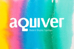 Aquiver Display Font for Modern Brand Identity