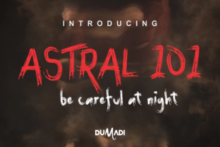 Astral 101: A Spooky Display Font for Editorial Mood and Identity