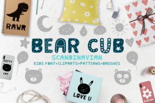 Bear Cub: A Playful Display Font for Handmade Creators