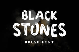 Black Stones Font: A Street-Wise Brush Display Font for Makers