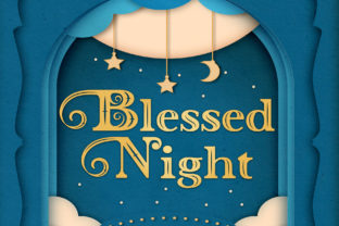 Blessed Night: A Playful Display Font for Creative Crafters