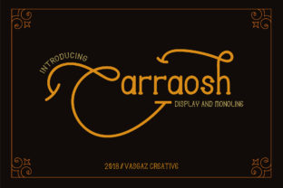 Carraosh Display Font for Handmade Branding & Printables