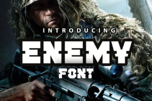 Enemy: A Display Font for Bold Editorial Statements