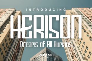 Herison Display Font for Handmade Creators
