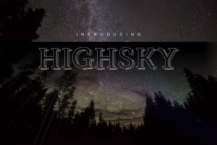 HighSky Display Font for Elegant Digital Branding