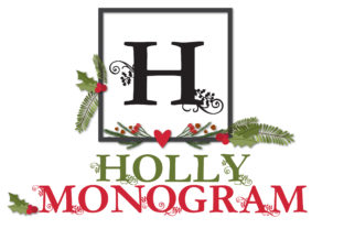 Holly Monogram: A Festive Display Font for Scroll-Stopping Brand Content
