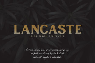 Lancaste Family: An Artistic Display Font for Thoughtful Publishing