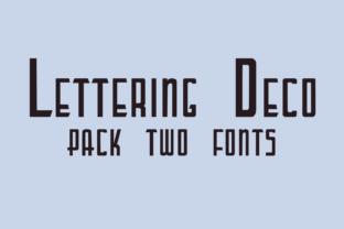 Lettering Deco Font: A Refined Art Deco Display Typeface
