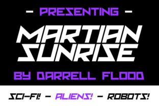 Martian Sunrise: The Future of Digital Branding with a Futuristic Typeface
