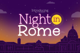 Night in Rome Font: Playful Display Fonts for Handmade Creators