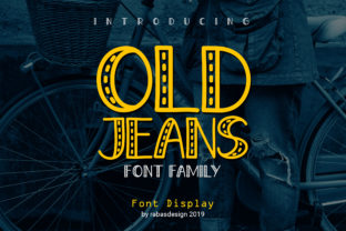 Old Jeans: A Timeless Display Font for Crafters and Designers