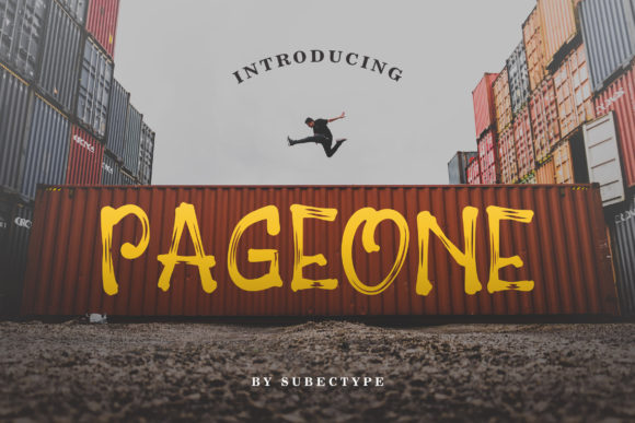 Pageone: A Bold Display Font for Modern Design