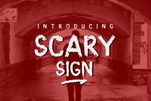 Scary Sign: A Bold Display Font for Dark Campaigns