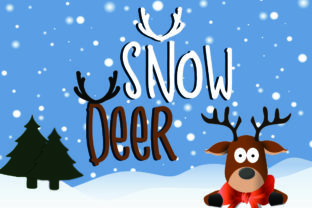 Snow Deer Font: A Winter-Themed Display Font for Creative Projects