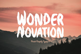 Wonder Novation: A Brush Font for Creative Branding and Design