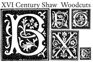 XVI Century Shaw Woodcuts for Editorial Design and Content Branding